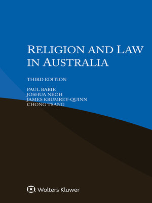 cover image of Religion and Law in Australia